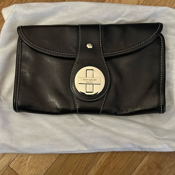 Kate Spade New York Leather Hudson Street Ava Clutch - Picture 1 of 12